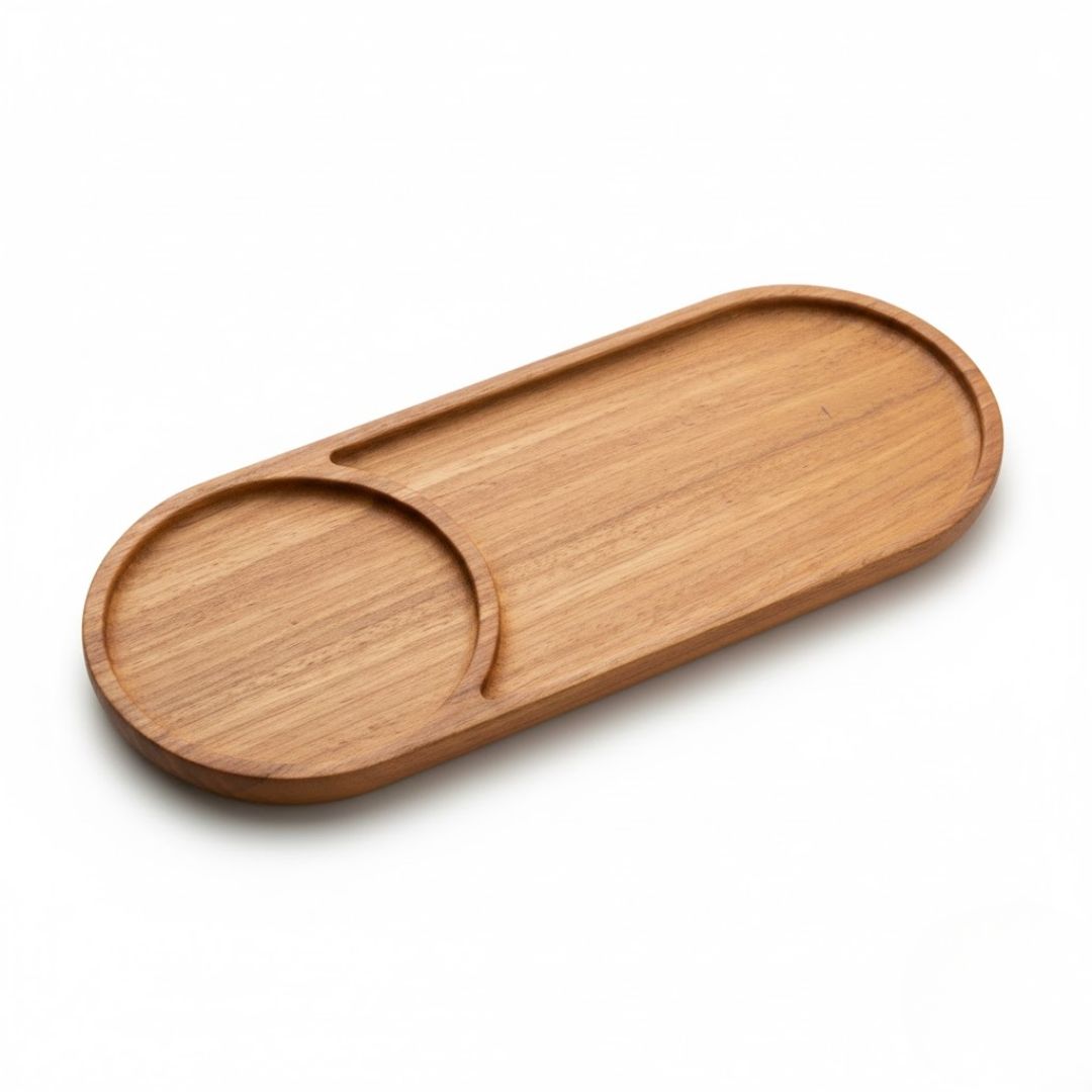 Exquisite Wooden Dip Platter for Entertaining